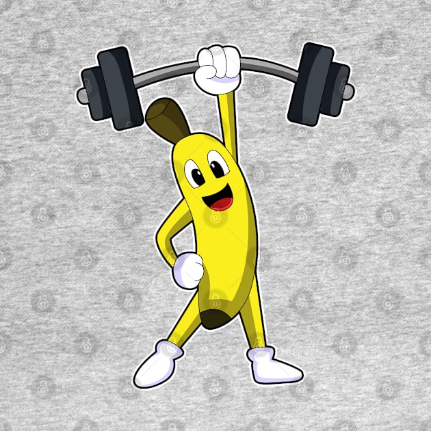 Banana at Strength training with Barbell by Markus Schnabel